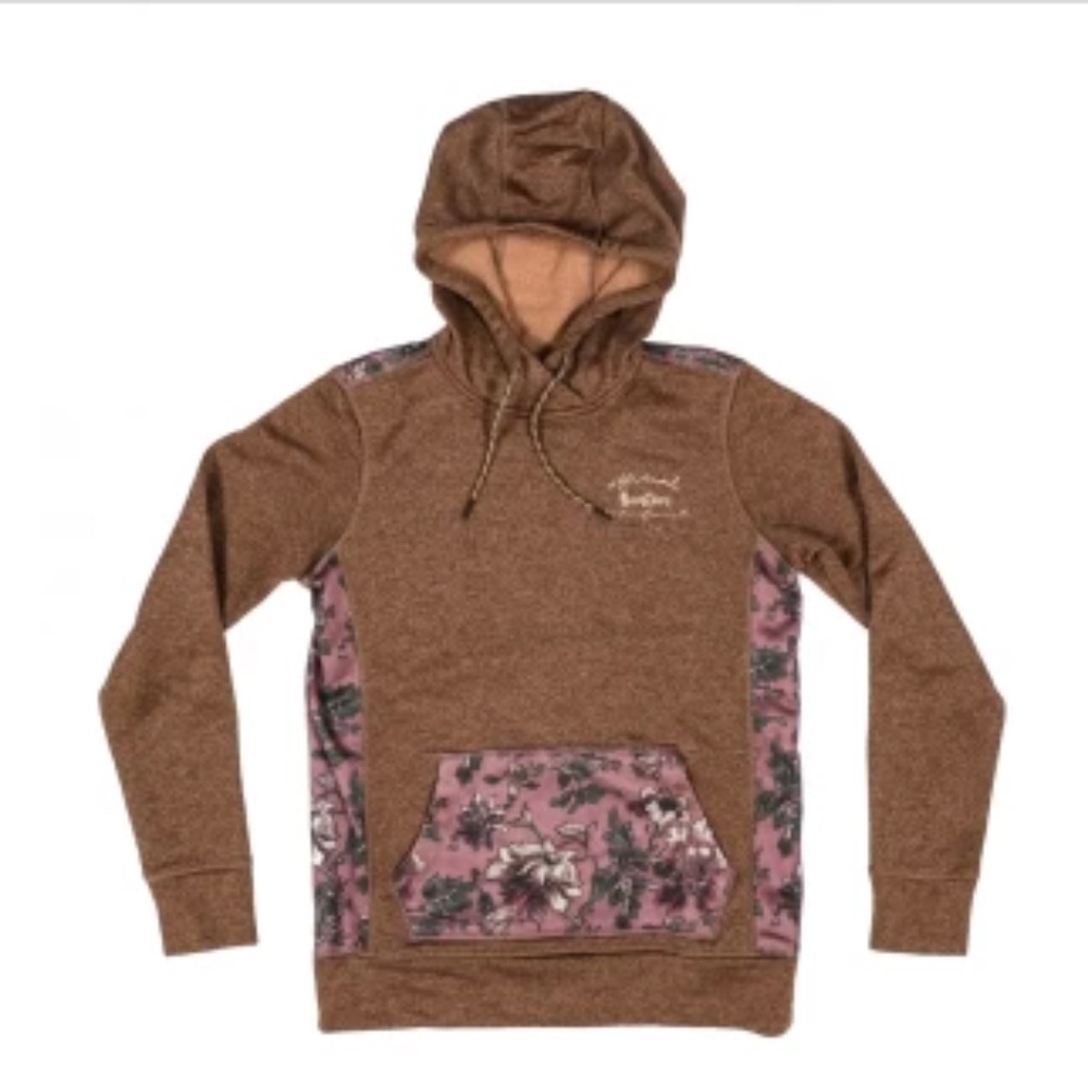 Burton Women's Oak Pullover Hoodie Brown Floral